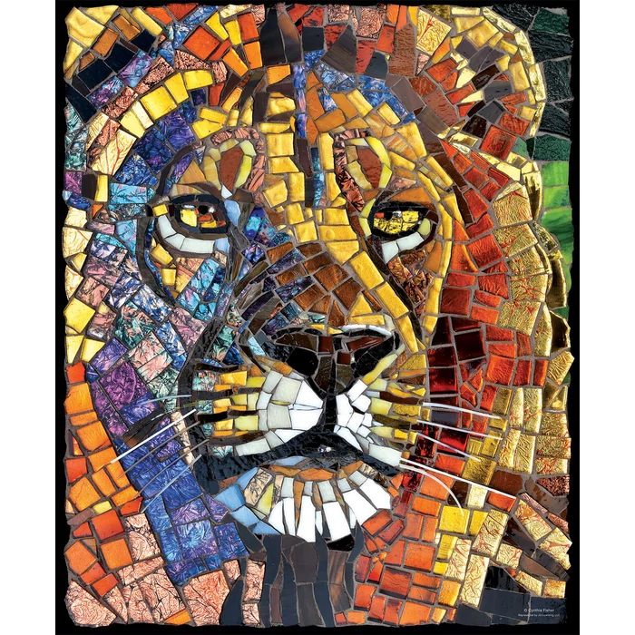 SunsOut 70720 - Stained Glass Lion - Cynthie Fisher - 1000 db-os puzzle