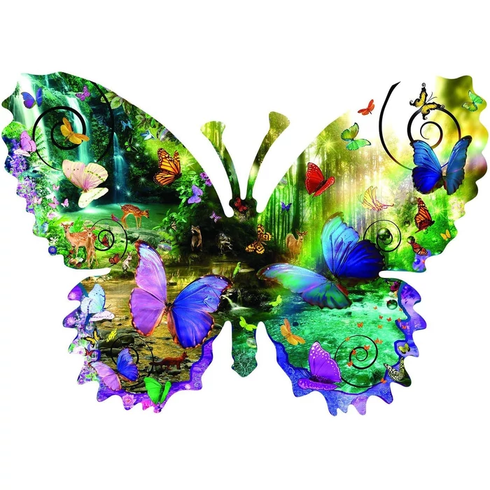 SunsOut 96024 - Forest Butterfly - Alixandra Mullins - 1000 db-os XXL puzzle
