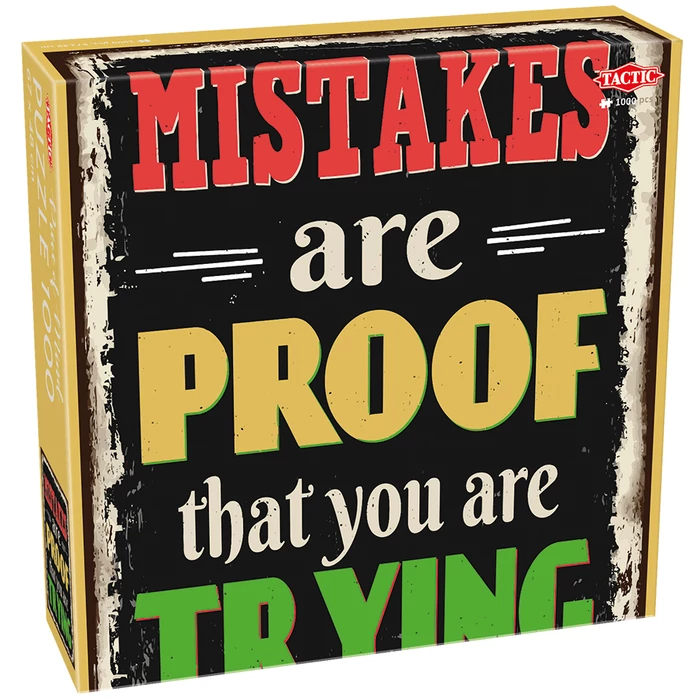 Tactic 58656 - Piece of Mind - Mistakes are Proof - 1000 db-os puzzle 