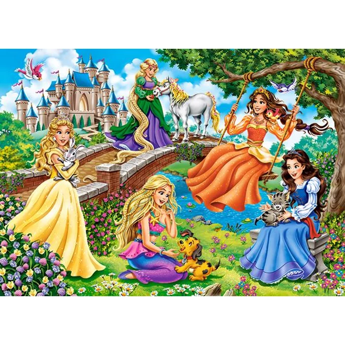 Castorland B-070022 - Hercegnők a kertben - 70 db-os puzzle