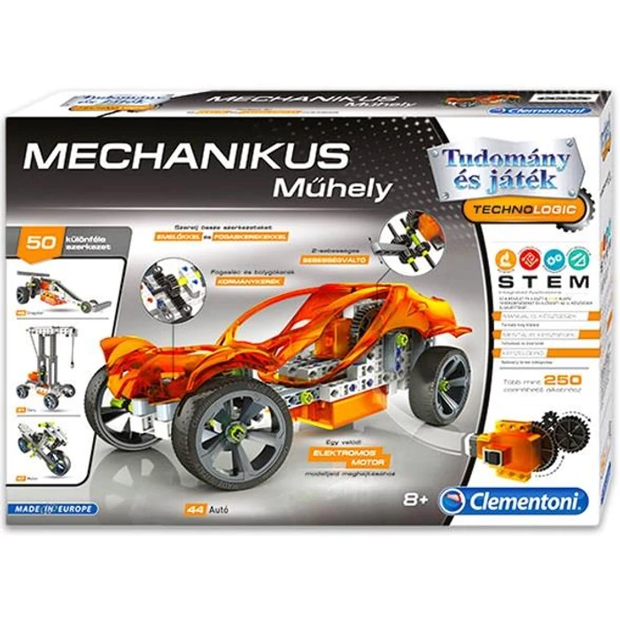 Clementoni - Tudomány és játék - Mechanikus Műhely (64087)
