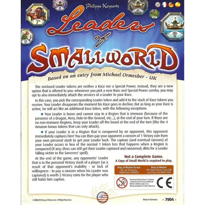 Small World - Leaders of Small World kiegészítő (826744)