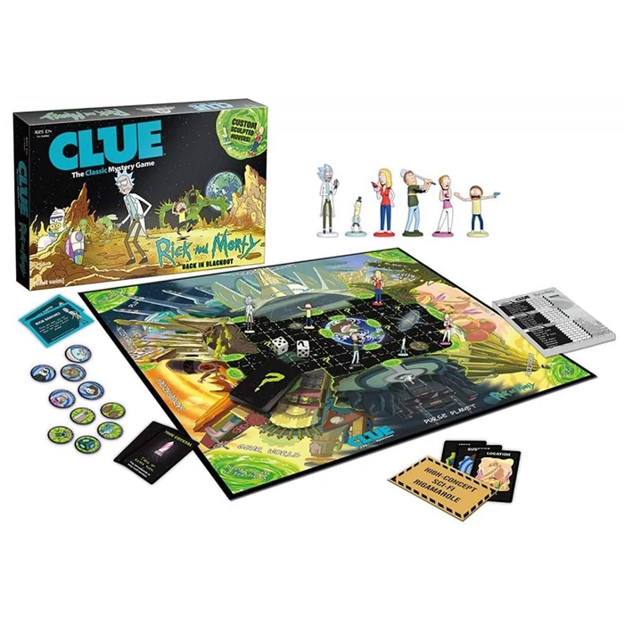 Hasbro - Cluedo Rick and Morty társasjáték 
