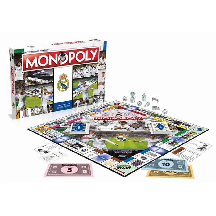 Hasbro - Monopoly Real Madrid társasjáték - Gyűjtői kiadás