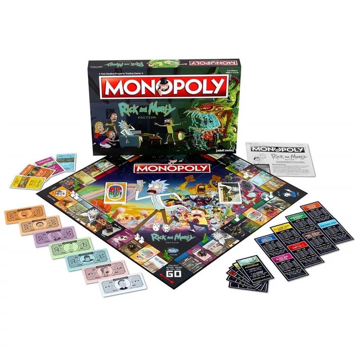 Hasbro - Monopoly Rick and Morty társasjáték 