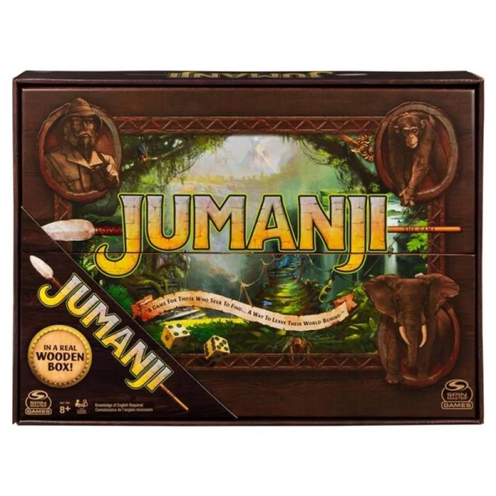 Jumanji társasjáték fa dobozban - új kiadás (6062372)