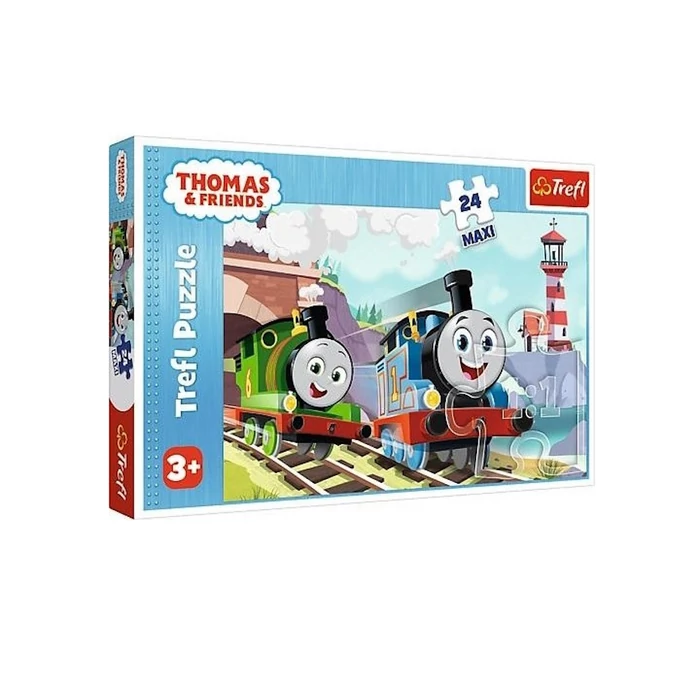 Trefl 24 db-os Maxi puzzle - Thomas és barátai - Thomas és Percy a pályán (14354)