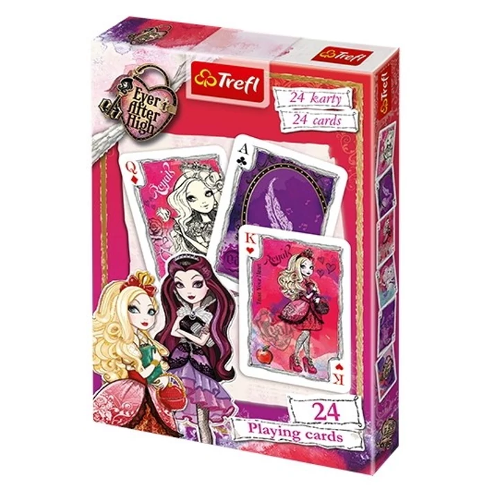 Trefl 08625 - Ever After High Francia kártya - 24 lapos - Francia kártya
