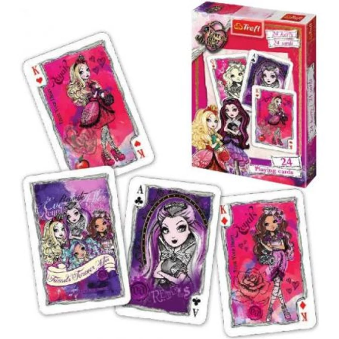Trefl 08625 - Ever After High Francia kártya - 24 lapos - Francia kártya