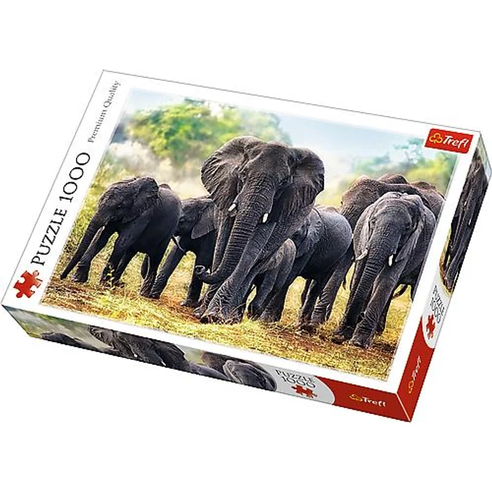 Trefl 10442 - Afrikai elefántok - 1000 db-os puzzle