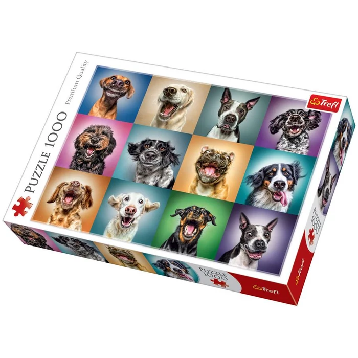 Trefl 10462 -  Vicces kutya portrék - 1000 db-os puzzle