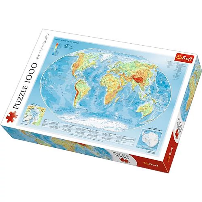 Trefl 10463 - Világtérkép - 1000 db-os puzzle