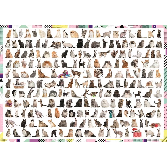 Trefl 10498 - 208 macska - 1000 db-os puzzle