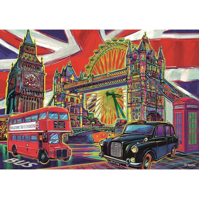 Trefl 10525 - London színei - 1000 db-os puzzle