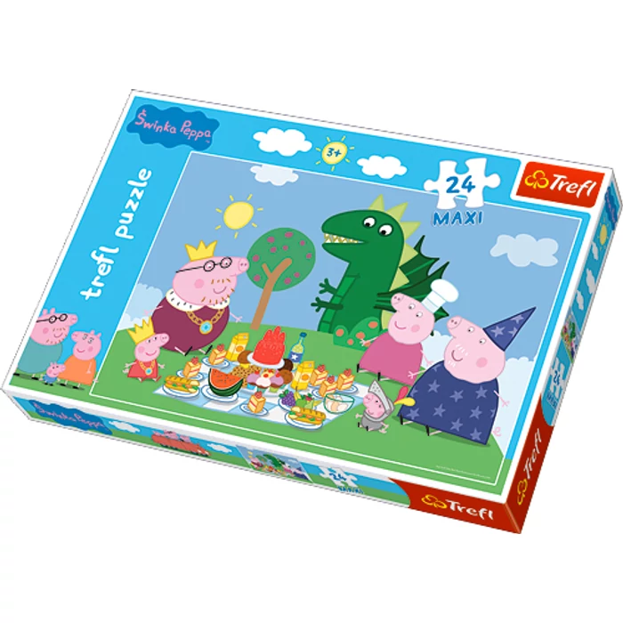 Trefl 14157 - Peppa Malac - Ünnep - 24 db-os Maxi puzzle