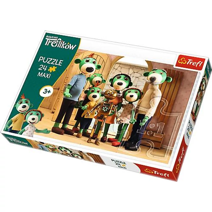 Trefl 14254 - A Treflikow család kalandjai - Csoportkép - 24 db-os Maxi puzzle