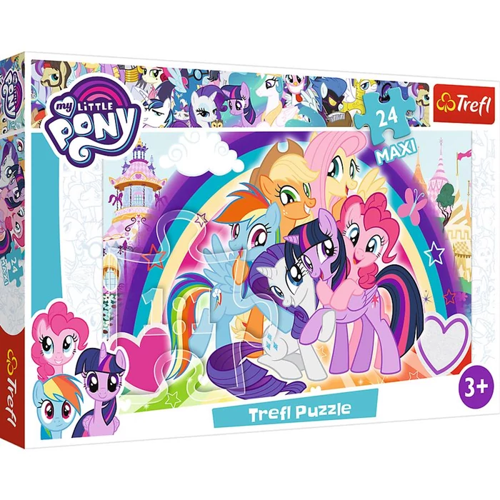 Trefl 14269 - My Little Pony - Vidám pónik - 24 db-os Maxi puzzle