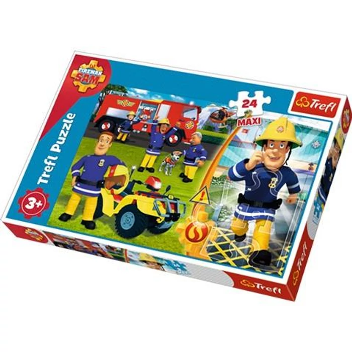 Trefl 14290 - Sam, a tűzoltó - 24 db-os Maxi puzzle