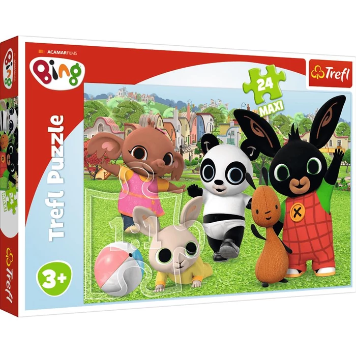 Trefl 14306 - Bing - Jóbarátok - 24 db-os Maxi puzzle
