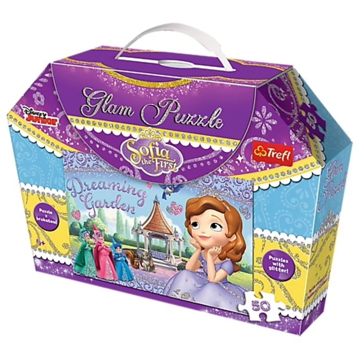 Trefl 14812 - Szófia hercegnő - 50 db-os Csillámos puzzle