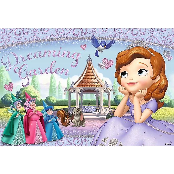 Trefl 14812 - Szófia hercegnő - 50 db-os Csillámos puzzle