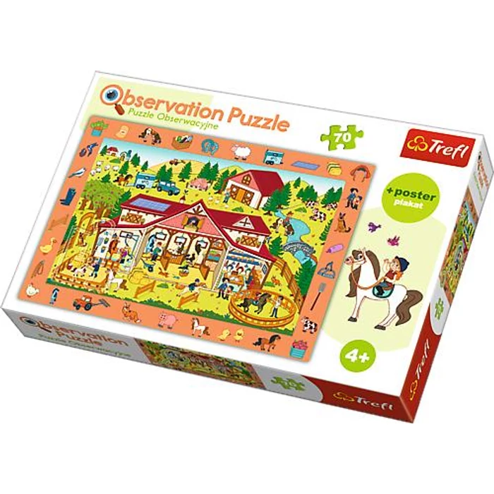 Trefl 15535 - Keresd a képet - A farmon - 70 db-os puzzle