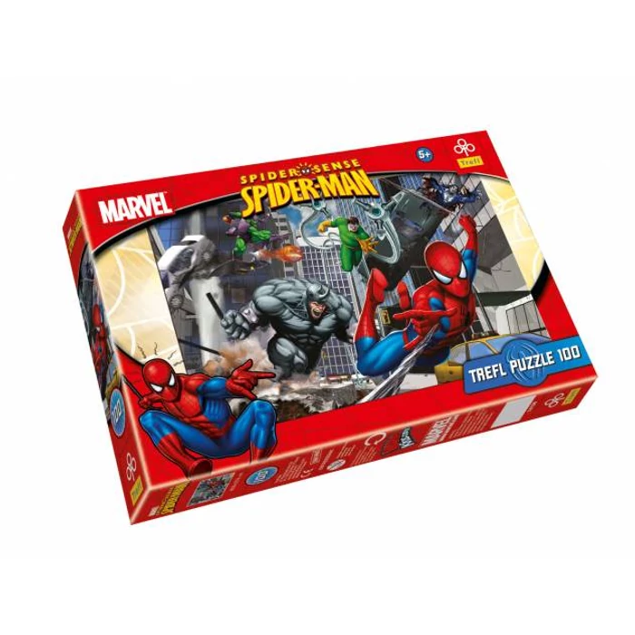 Trefl 16158 - Pókember - Marvel támadás - 100 db-os puzzle