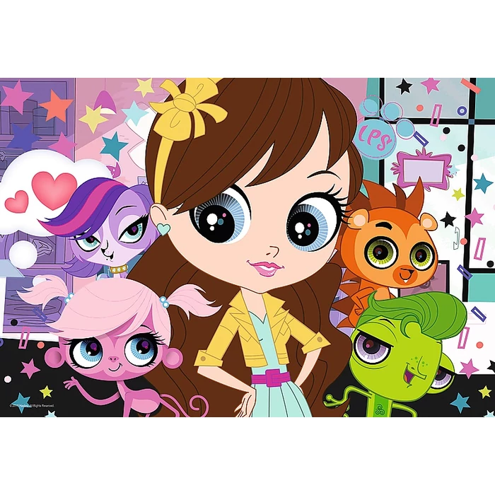 Trefl 16287 - Littlest Pet Shop - Barátok közt - 100 db-os puzzle