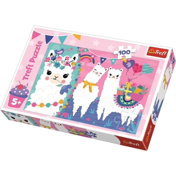 Trefl 16363 - Játékos alpakák - 100 db-os puzzle
