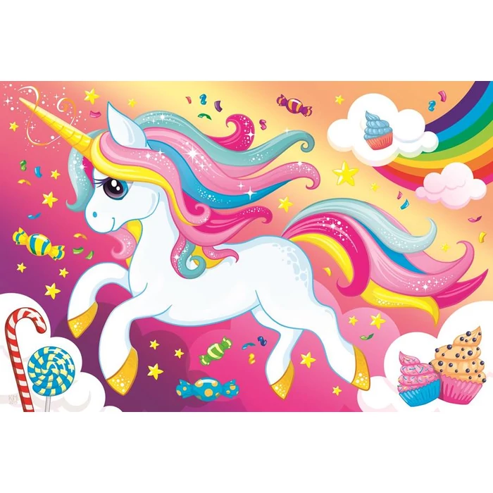 Trefl 16386 - Édes unikornis - 100 db-os puzzle