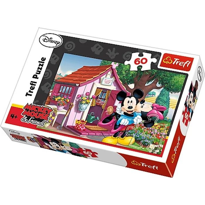 Trefl 17285 - Mickey és Minnie a kertben - 60 db-os puzzle