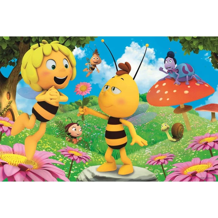 Trefl 17330 - Maja a méhecske - Virágot Majának - 60 db-os puzzle