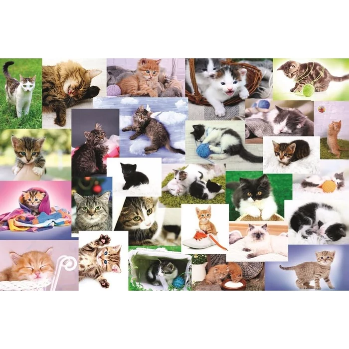 Trefl 17332 - Cuki cica kollázs - 60 db-os puzzle