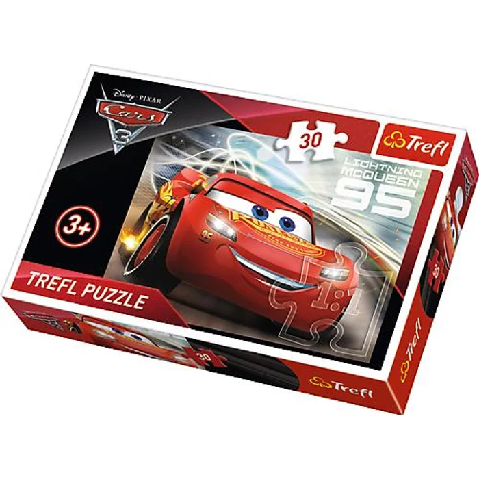 Trefl 18215 - Verdák 3 - Villám McQueen - 30 db-os puzzle