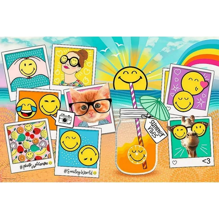 Trefl 23019 - Smiley World - Live positive - 300 db-os puzzle