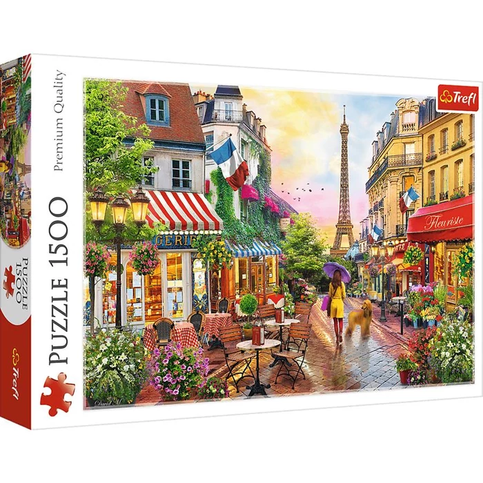 Trefl 26156 - Virágos Párizs - 1500 db-os puzzle