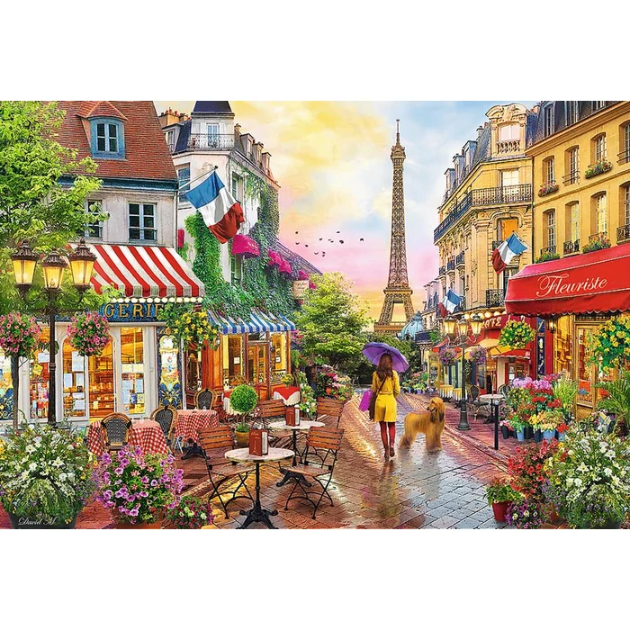 Trefl 26156 - Virágos Párizs - 1500 db-os puzzle