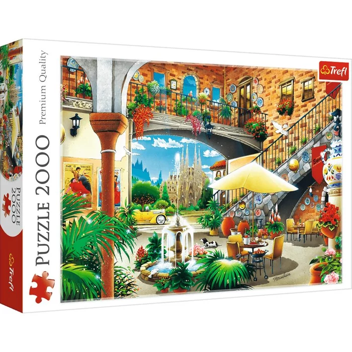 Trefl 27105 - Kilátás Barcelonára - 2000 db-os puzzle