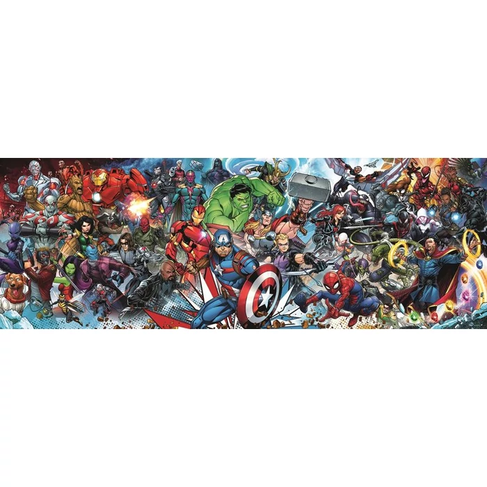 Trefl 29047 - Panoráma puzzle - Marvel univerzum - 1000 db-os puzzle
