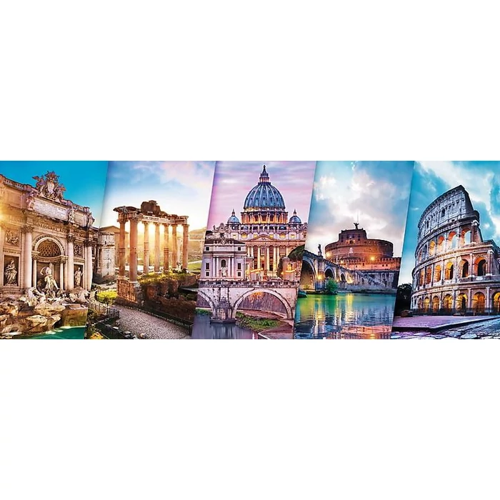 Trefl 29505 - Panoráma puzzle - Római utazás - 500 db-os puzzle