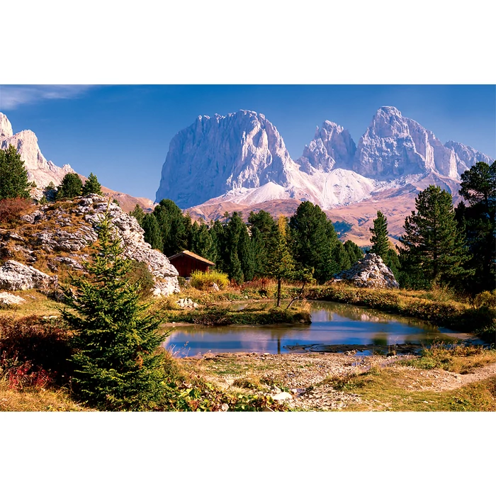 Trefl 33012 - Tó a Dolomitoknál - 3000 db-os puzzle