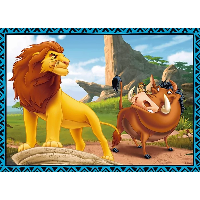 Trefl 34317 - Az oroszlánkirály - 4 az 1-ben (35, 48, 54, 70 db-os) puzzle