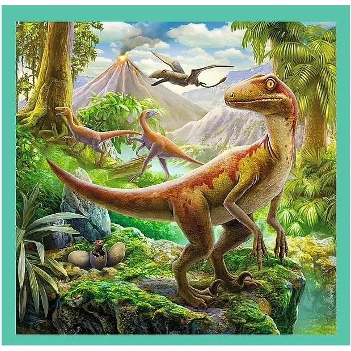 Trefl 34837 - Dinoszauruszok - 3 az 1-ben (20, 36, 50 db-os) puzzle