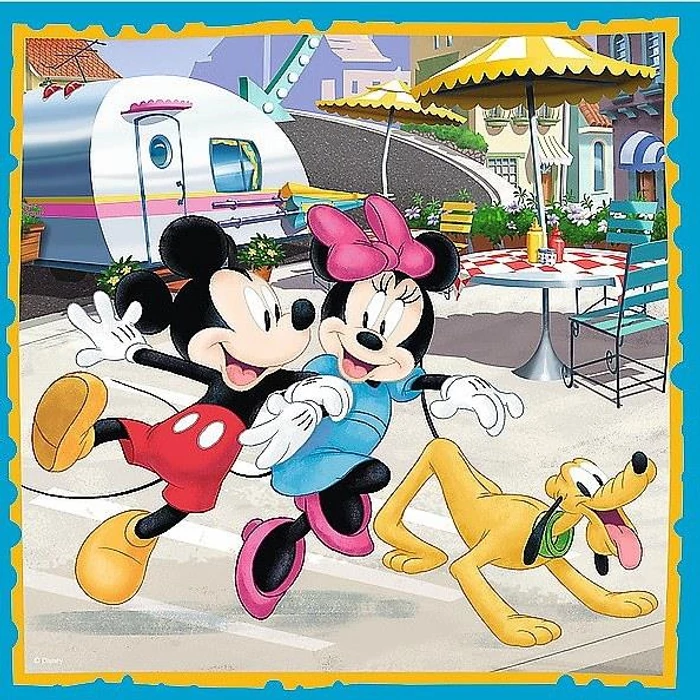 Trefl 34846 - Mickey Mouse és barátai - 3 az 1-ben (20, 36, 50 db-os) puzzle