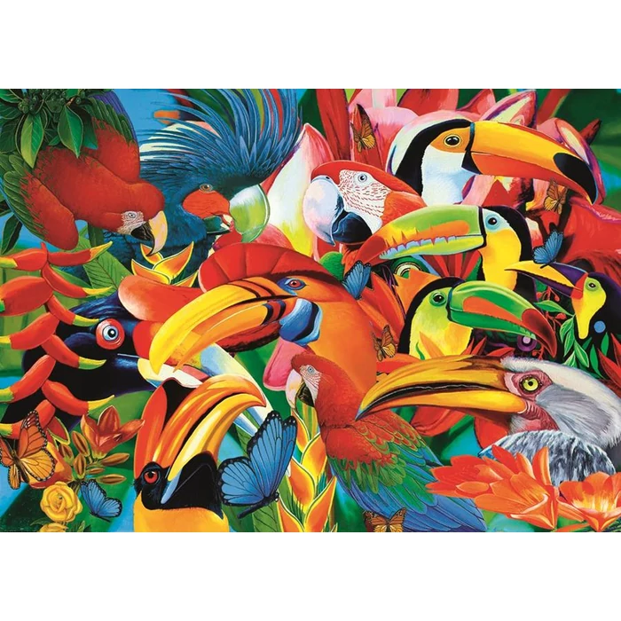 Trefl 37328 - Színes madarak - 500 db-os puzzle