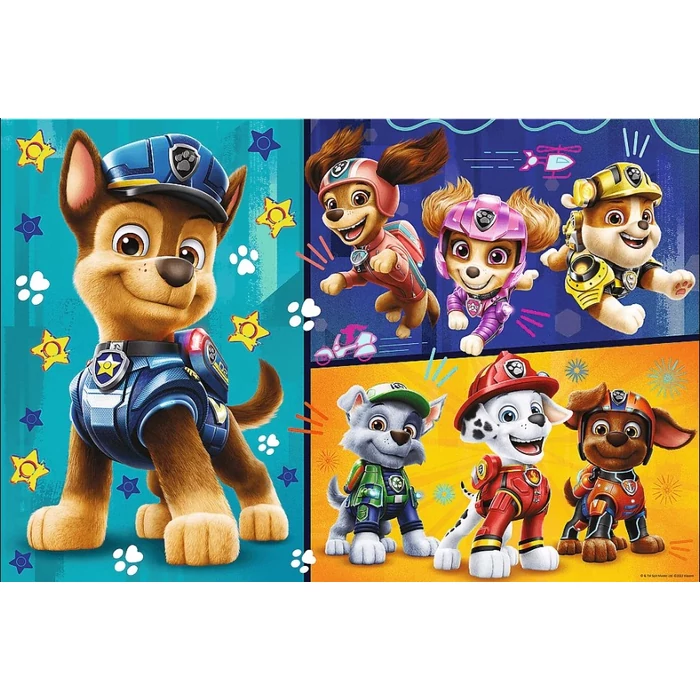Trefl 3 az 1-ben puzzle Mancs őrjárat 2 - kétoldalas óriás puzzle szinezővel (42002)