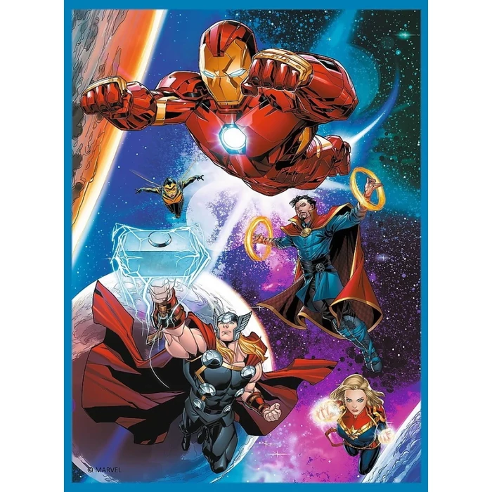 Trefl 93333 - Marvel Avengers - Bosszúállók - 2 az 1-ben puzzle és memóriajáték