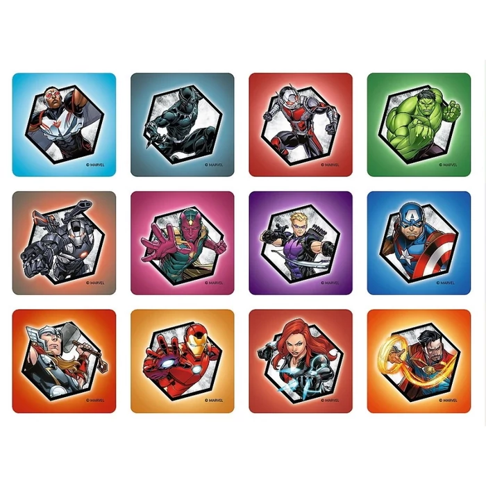Trefl 93333 - Marvel Avengers - Bosszúállók - 2 az 1-ben puzzle és memóriajáték
