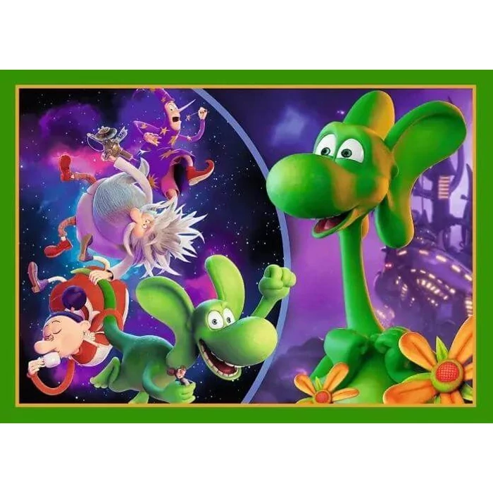 Trefl 34663 - A diplodocus sárkány világa - 4 az 1-ben (35,48,54,70 db-os) puzzle