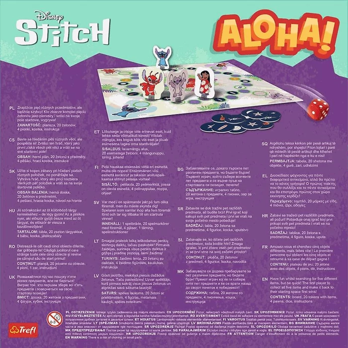 Trefl 02657 - Stitch - Aloha társasjáték